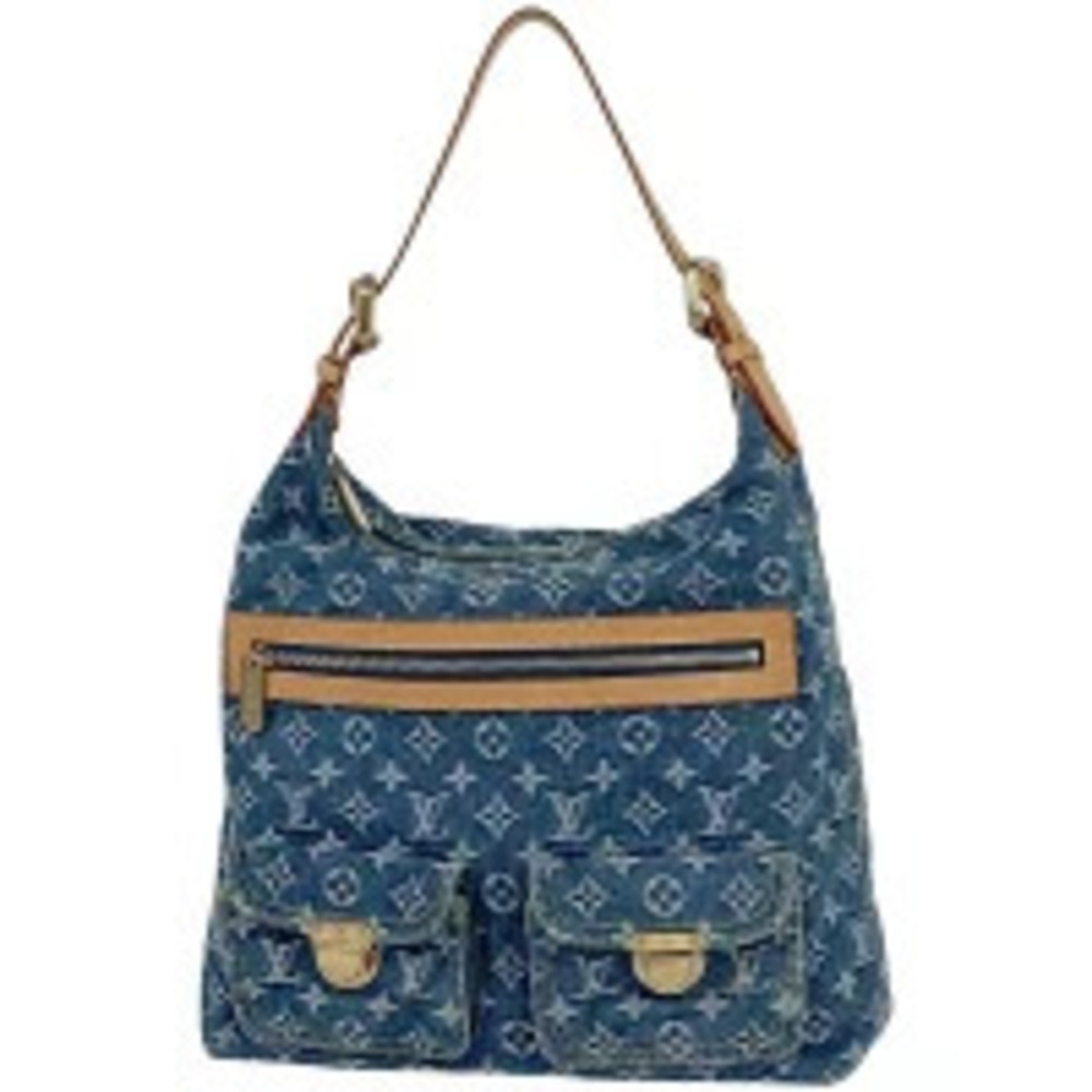 Louis Vuitton Baggy Hobo 2way Shoulder Bag Monogram Denim Blue